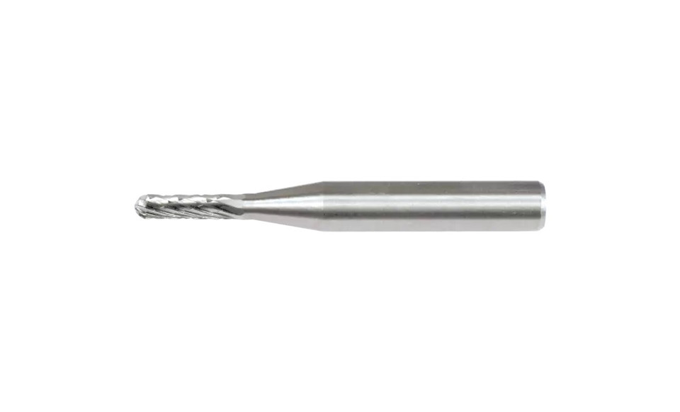 PFERD 24352 Carbide Bur | 1/8" Diameter | SCTI SC-11 | Cylindrical Shape C with Radius End | Double Cut