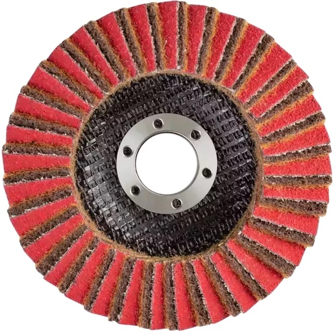 PFERD 43314 Polivlies Non-Woven Flap Disc | 5/8-11" Threaded Hub | 5" Diameter | 12,200 RPM | 240 F Grit Size | Sold by Box of 5