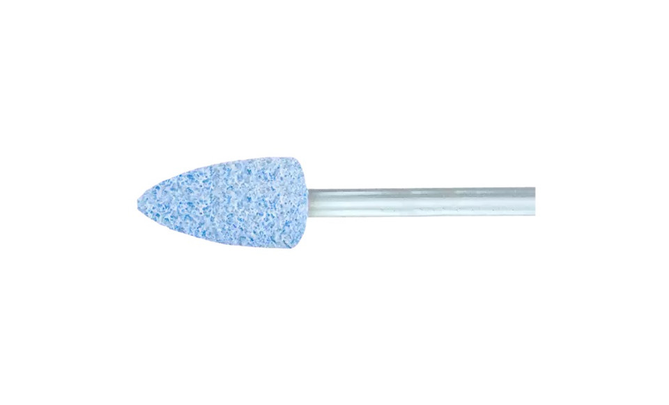 Pferd 30012 A12 Vitrified Mounted Point | 1/4" Shank | Ceramic Oxide 46 Grit | Tough | 11/16" Point Diameter | Box of 10