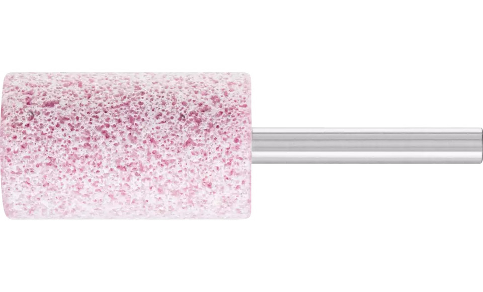 Pferd 30176 W222 Vitrified Mounted Point | 1/4" Shank | Ceramic Oxide 60 Grit | Tough | 1" Point Diameter | Box of 10