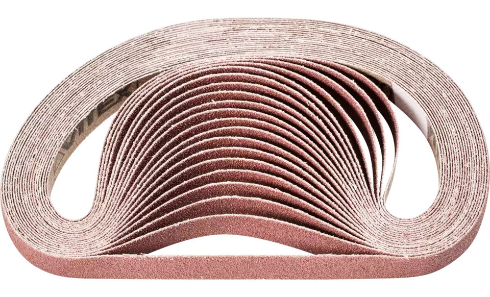 Pferd 49036 1/2" x 18" Coated File Belt | Aluminum Oxide 80 Grit | Box of 50
