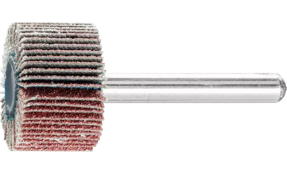 Pferd 45173 1" x 5/8" Mounted Flap Wheel | 1/4" Shank | 25,000 Max. RPM | Aluminum Oxide 80 Grit | Box of 10