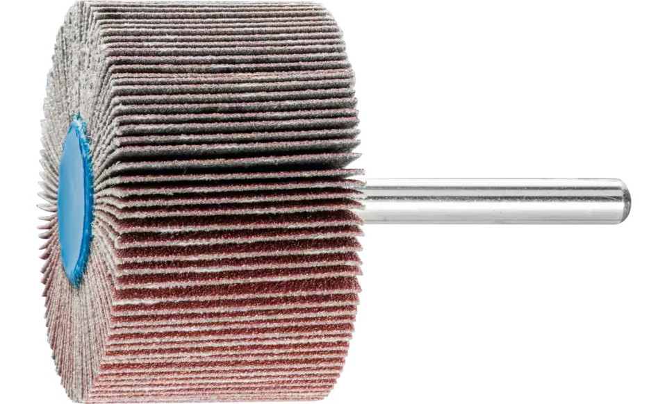 Pferd 45240 2" x 1" Mounted Flap Wheel | 1/4" Shank | 23,000 Max. RPM | Aluminum Oxide 120 Grit | Box of 10