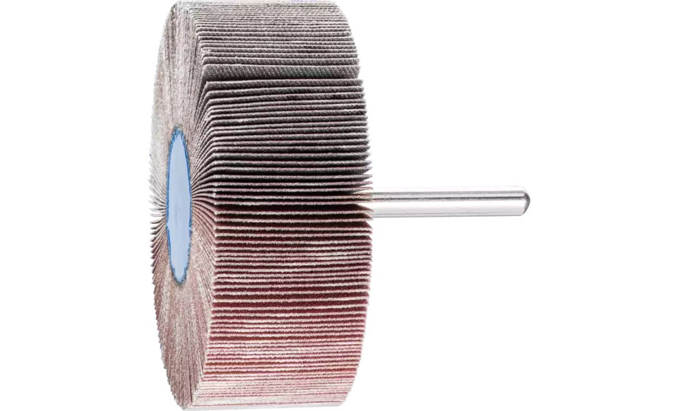 Pferd 45212 3" x 1" Mounted Flap Wheel | 1/4" Shank | 20,000 Max. RPM | Aluminum Oxide 240 Grit | Box of 10