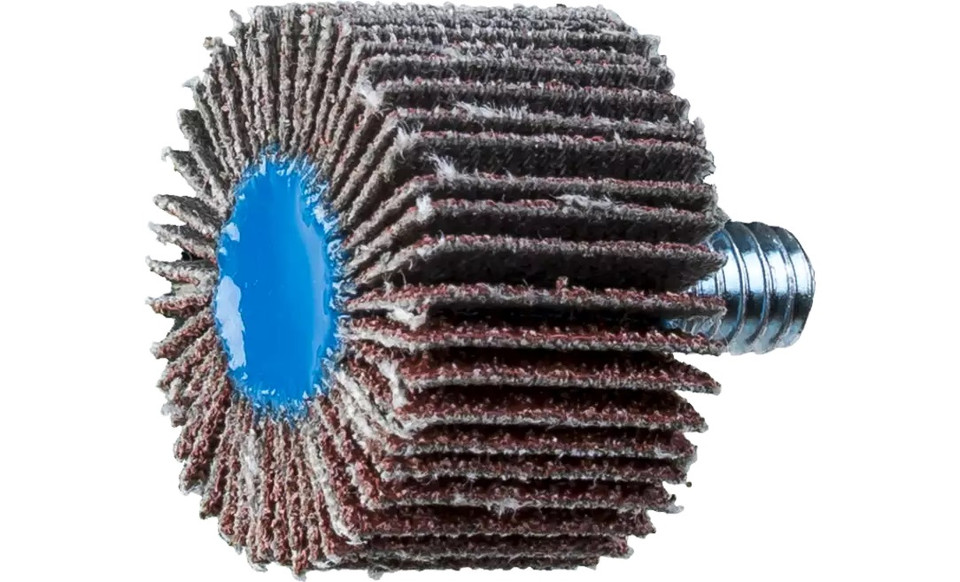 Pferd 45300 1" x 5/8" Quick Change Flap Wheel | 1/4-20" Thread | 25,000 Max. RPM | Aluminum Oxide 60 Grit | Box of 10