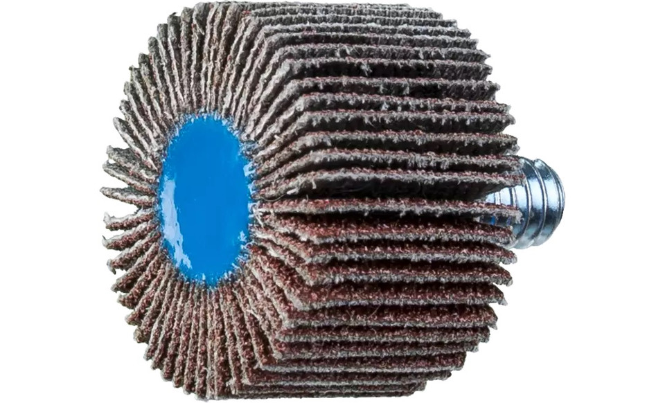 Pferd 45301 1" x 5/8" Quick Change Flap Wheel | 1/4-20" Thread | 25,000 Max. RPM | Aluminum Oxide 80 Grit | Box of 10