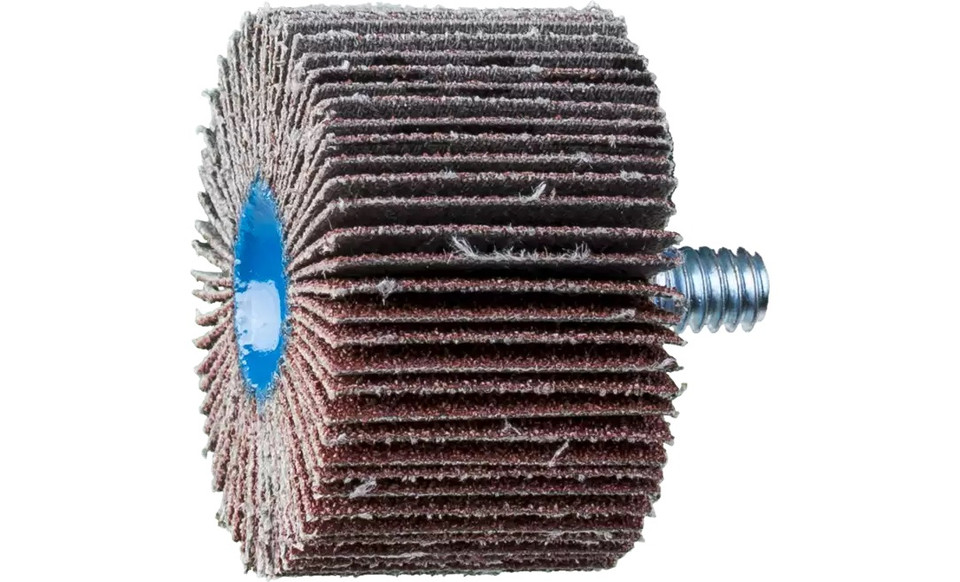 Pferd 45341 1-1/2" x 1" Quick Change Flap Wheel | 1/4-20" Thread | 23,000 Max. RPM | Aluminum Oxide 80 Grit | Box of 10