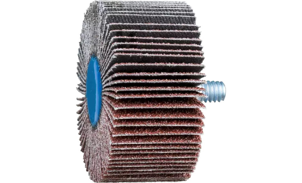 Pferd 45370 2" x 1" Quick Change Flap Wheel | 1/4-20" Thread | 23,000 Max. RPM | Aluminum Oxide 60 Grit | Box of 10