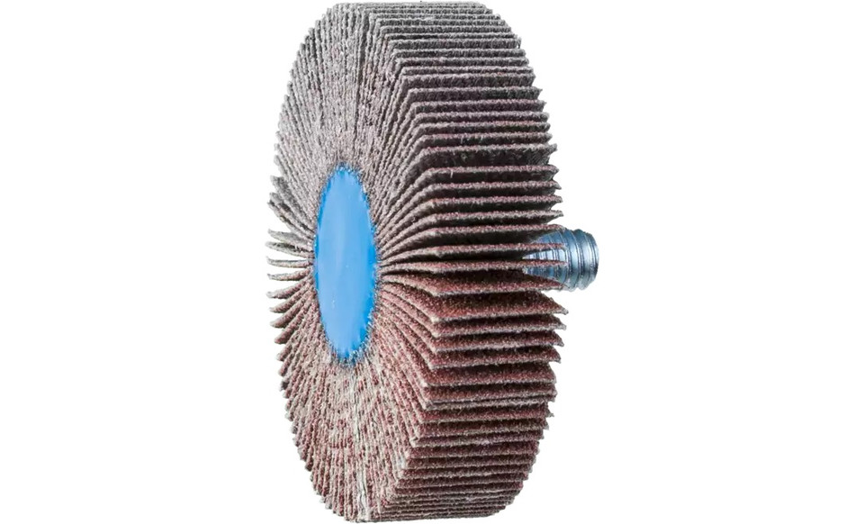 Pferd 45352 2" x 1/2" Quick Change Flap Wheel | 1/4-20" Thread | 23,000 Max. RPM | Aluminum Oxide 120 Grit | Box of 10