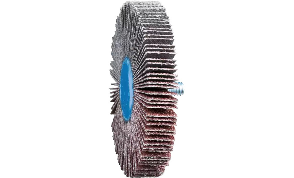 Pferd 45430 3" x 1/2" Quick Change Flap Wheel | 1/4-20" Thread | 20,000 Max. RPM | Aluminum Oxide 60 Grit | Box of 10