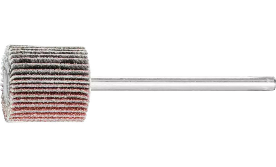 Pferd 45100 5/8" x 5/8" Mini Mounted Flap Wheel | 1/8" Shank | 50,000 Max. RPM | Aluminum Oxide 120 Grit | Box of 10