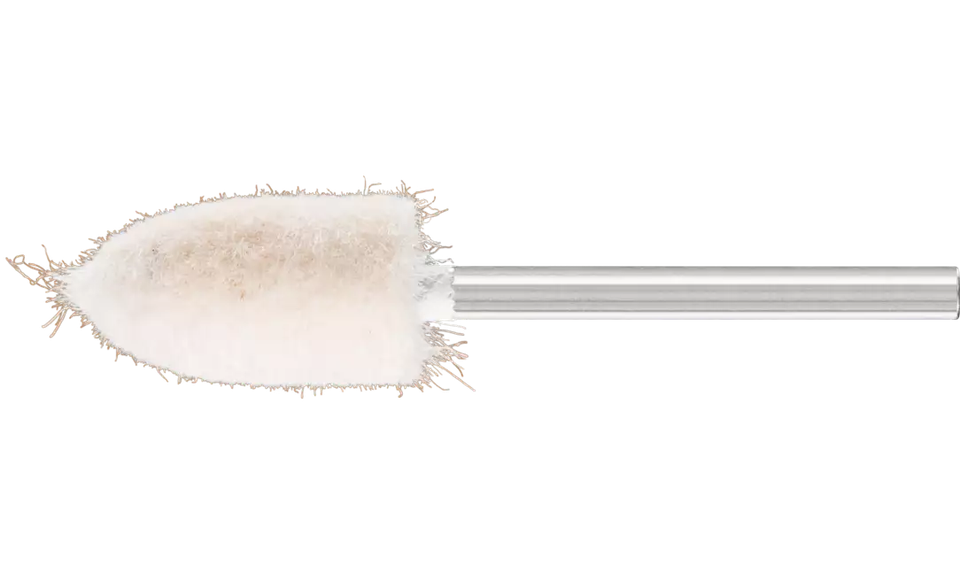 Pferd 48571 3/8" x 3/4" Polishing Felt Point | Conical Pointed Shape | 47,500 Max. RPM | 1/8" Shank Diameter | 1-5/8" Shank Length | Medium Grade | Sold by Box of 10