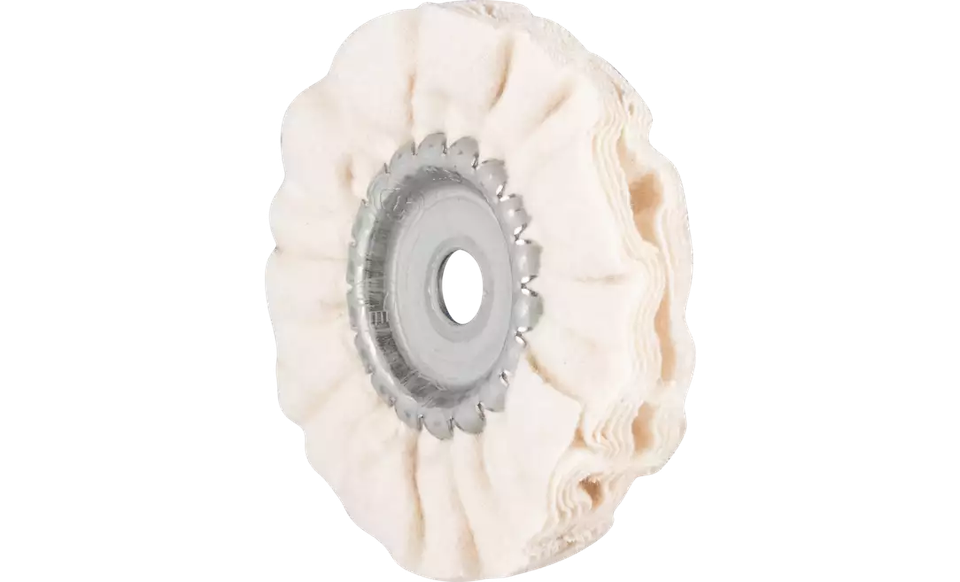 Pferd 48740 3" x 3/8" Polishing Cloth Ring | 7,500 Max. RPM | 3/8" Arbor Hole | Cotton Flannel Fabric | Sold by Box of 5