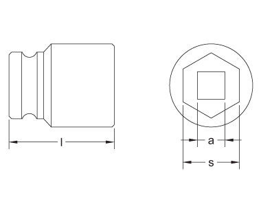 CS Unitec Ex1750-045UB 1-5/8" Impact Sockets | 1" Drive Size | 6-Point | Copper Beryllium