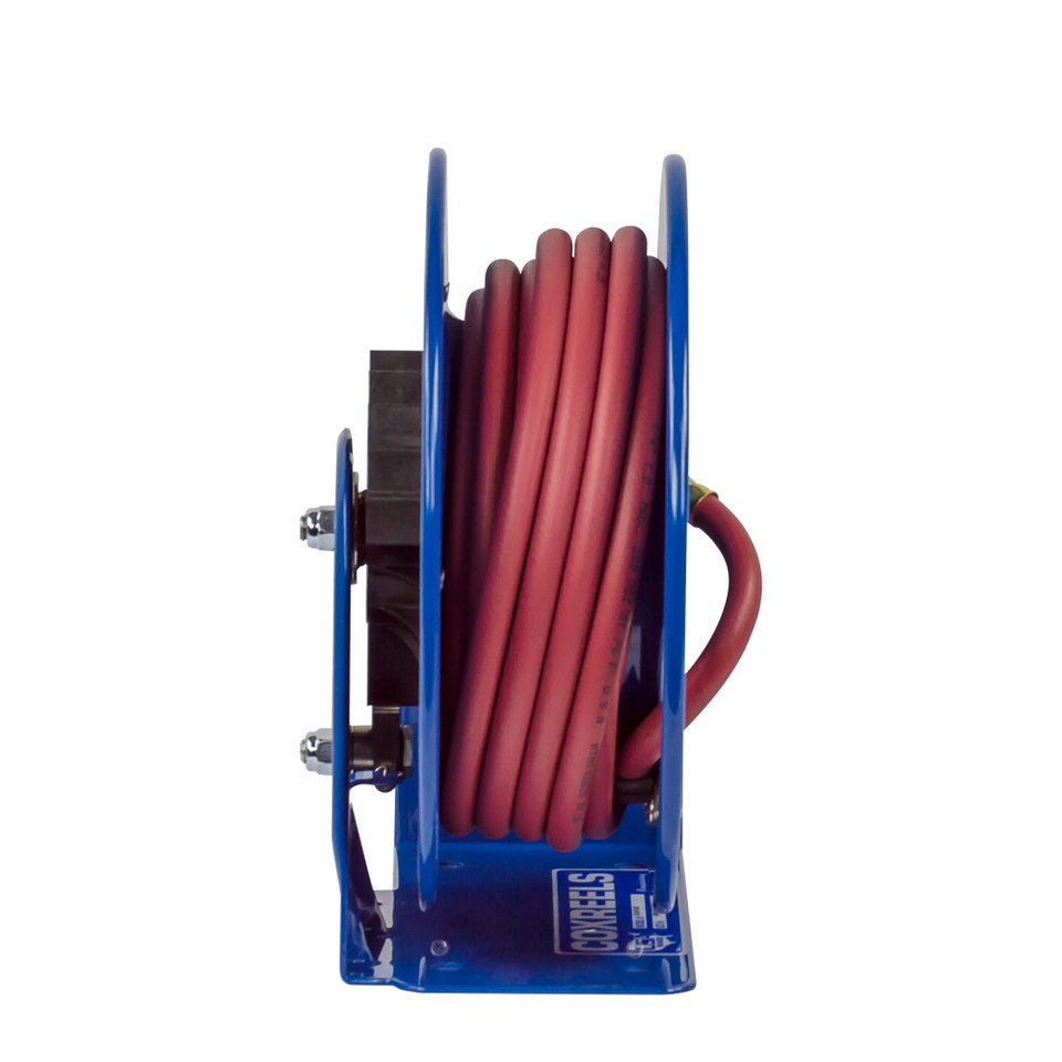Coxreels LG-LP-125 Compact Efficient Spring Rewind Hose Reel | LG Series | 1/4" Hose Diameter | 25' Hose Length | 300 Max PSI