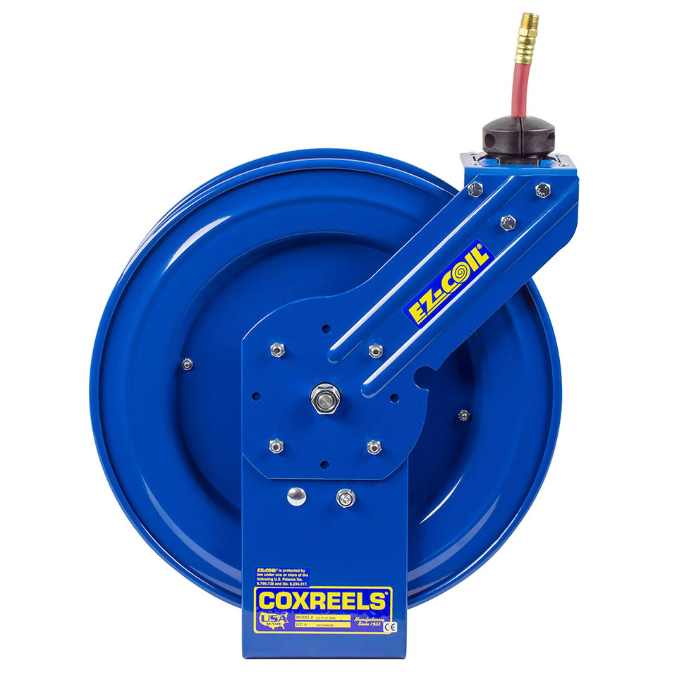 Coxreels EZ-P-LP-150 Performance Spring Rewind Hose Reel | EZ-P Series | 1/4" Hose Diameter | 50' Hose Length | 300 Max PSI