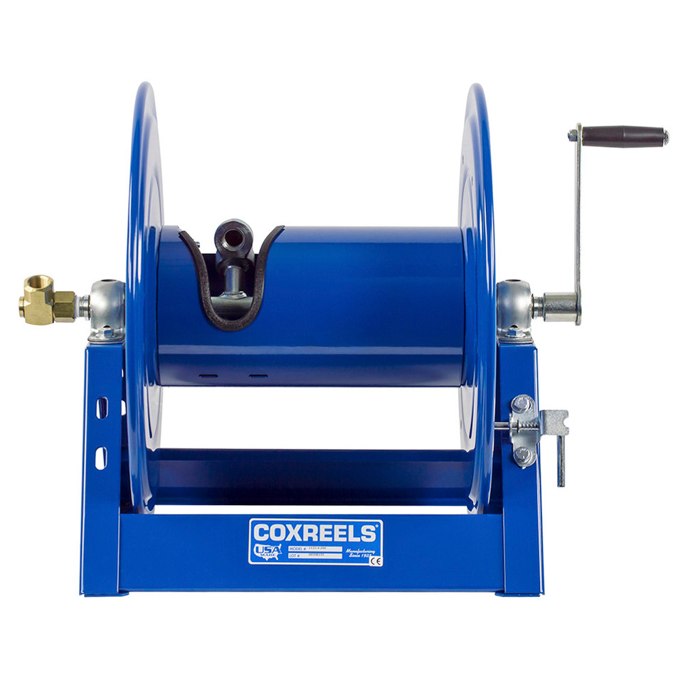 Coxreels 1125P-4-8 Hand Crank Hose Reel | 1125 Pure Flow Series | 1/2" Hose Diameter | 150' Hose Length | 6000 Max PSI | Less Hose