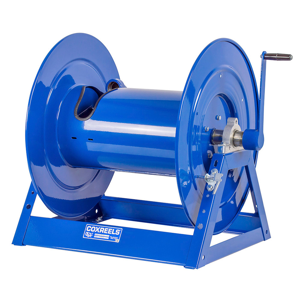 Coxreels 1185-2528 Hand Crank Hose Reel | 1185 Series | 1 1/2" Hose Diameter | 150' Hose Length | 1500 Max PSI | Less Hose