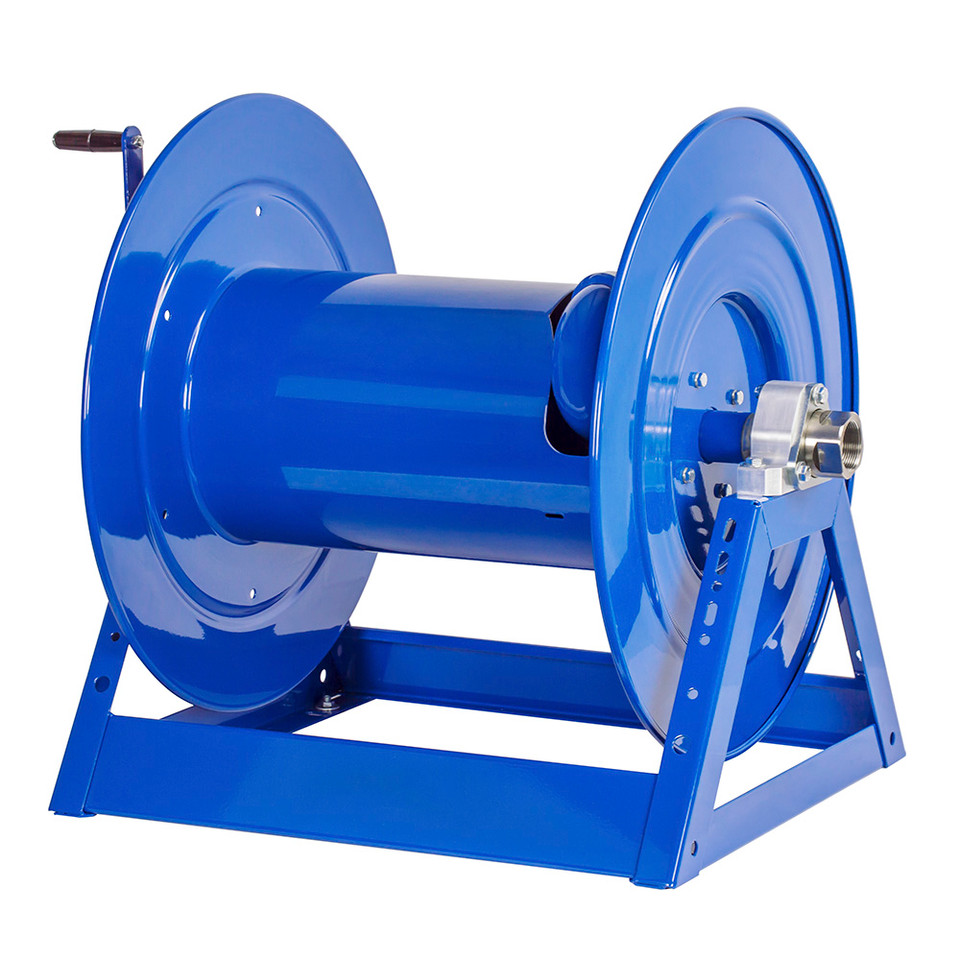 Coxreels 1185-3328 Hand Crank Hose Reel | 1185 Series | 1 1/2" Hose Diameter | 250' Hose Length | 1500 Max PSI | Less Hose