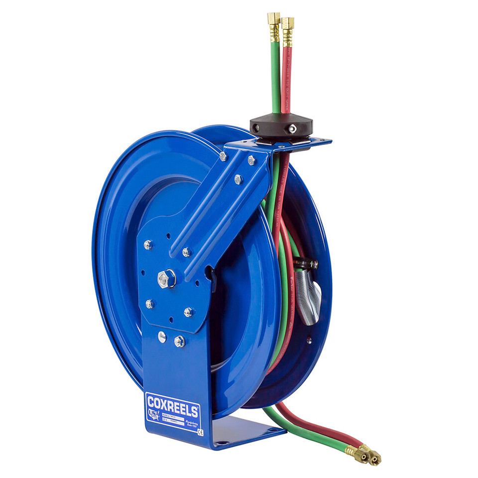 Coxreels SHWT-N-175 Dual Hose Spring Rewind Hose Reel | SHW Series | 1/4" Hose Diameter | 75' Hose Length | 200 Max PSI
