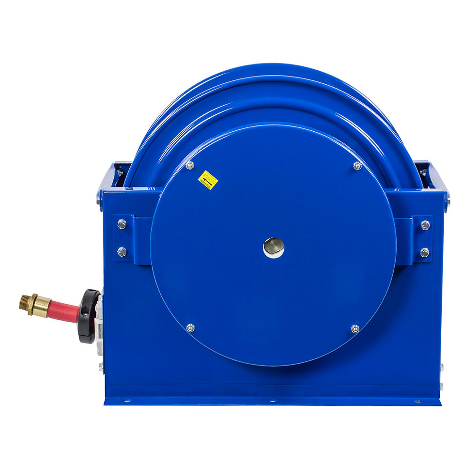 Coxreels SLPL-5100 Single Hose Spring Rewind Hose Reel | SP-Fuel Series | 3/4" Hose Diameter | 100' Hose Length | 300 Max PSI | Less Hose