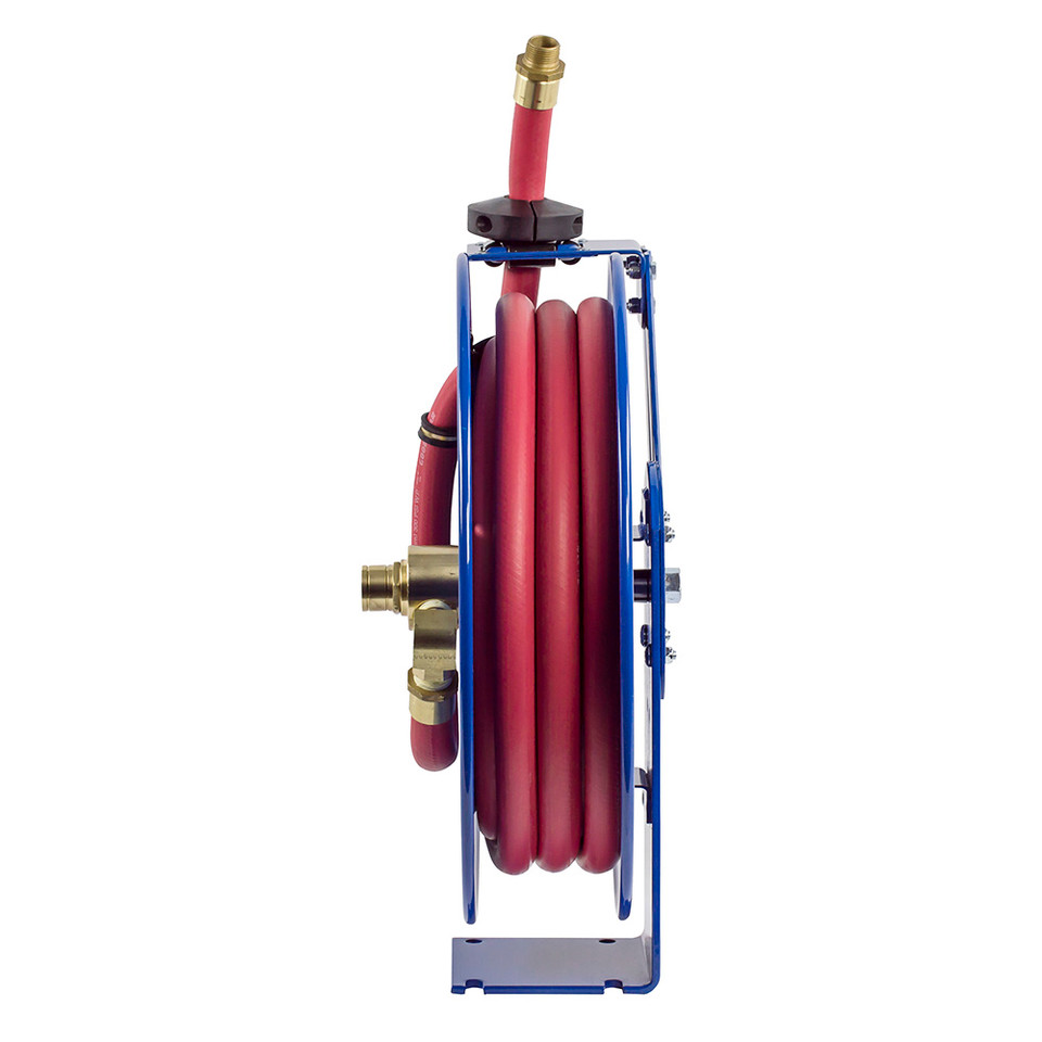 Coxreels SHFL-N-525 Heavy Duty Spring Rewind Hose Reel | SH-Fuel Series | 3/4" Hose Diameter | 25' Hose Length | 300 Max PSI | Less Hose