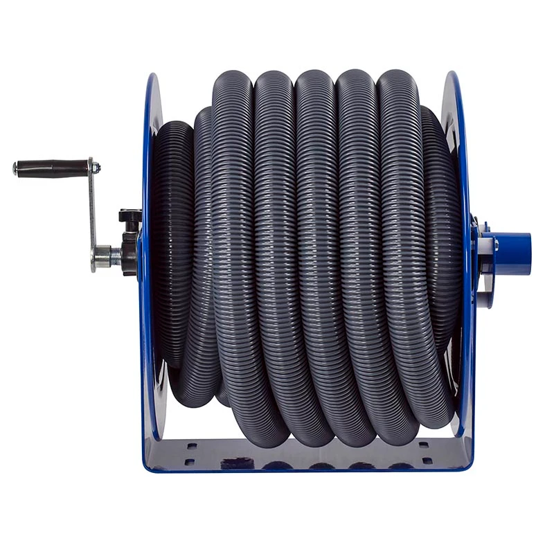 Coxreels V-112-730 Vacuum Only Direct Crank Rewind Reel | V100 Series | 1-1/2" Hose Diameter | 30' Hose Length | Less Hose