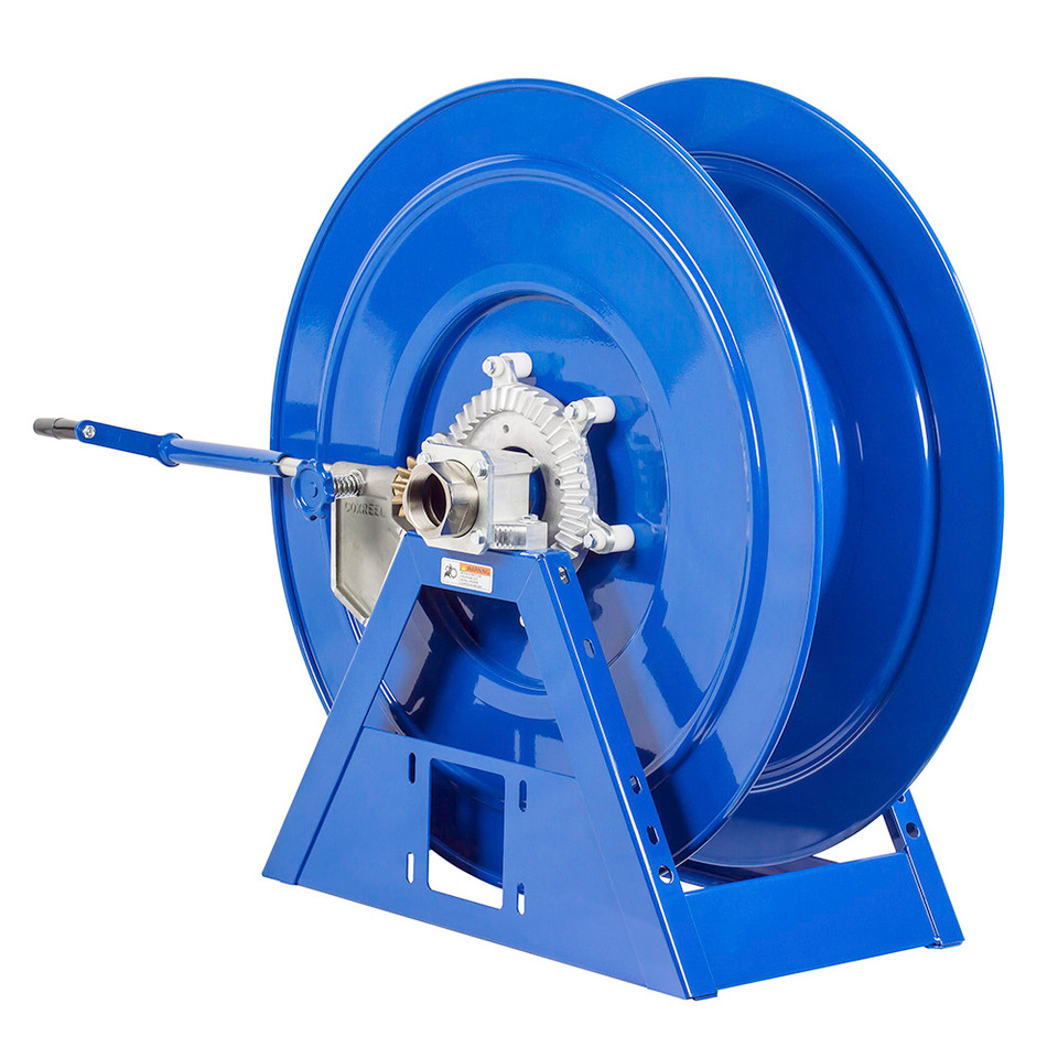 Coxreels 1195-2428-C Beveled Gear Hand Crank Hose Reel | 1195 Series | 2" Hose Diameter | 90' Hose Length | 1000 Max PSI | Less Hose