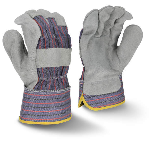 Radians RWG3200L Regular Shoulder Gray Split Cowhide Leather Gloves | Large Size | Gray | Sold by Box of 12