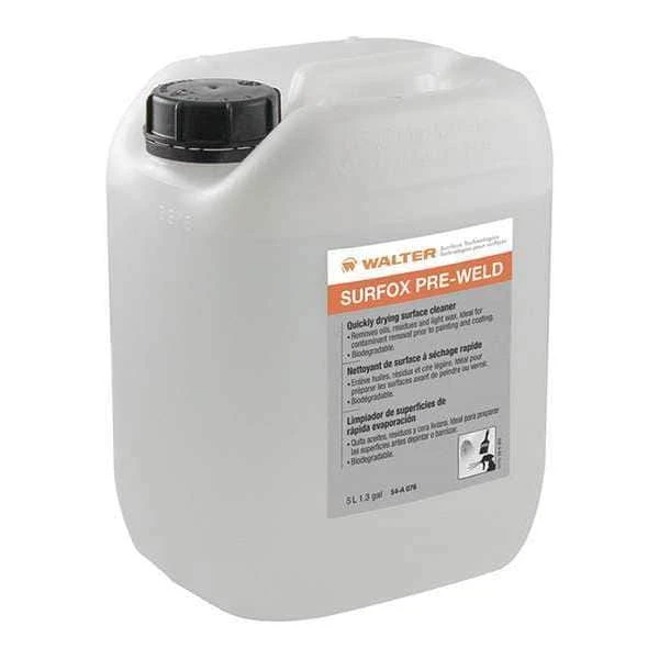 Walter Surface Technologies 54A076 SURFOX PRE-WELD Fast Drying Surface Cleaner | Liquid | 1 Gallon Capacity Volume