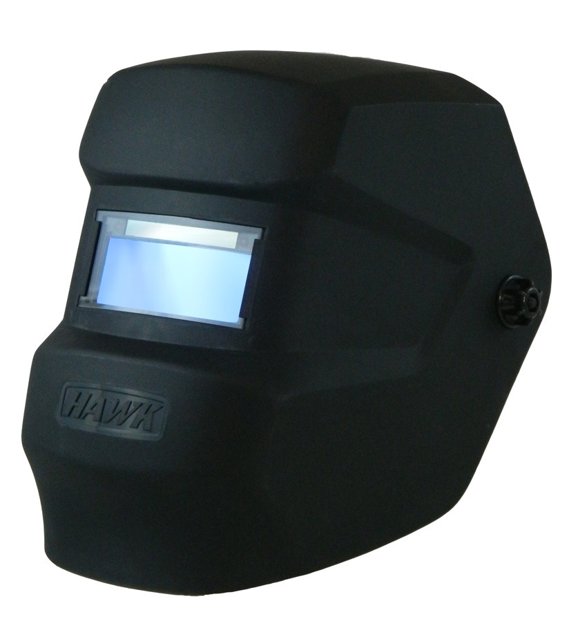 ArcOne S240-10-0300 Hawk Welding Helmet with Single HD Shade | Auto-Darkening Lens | 5.25 (sq. in.) Viewing Area | 2.5 - 10 Shade Range | Black