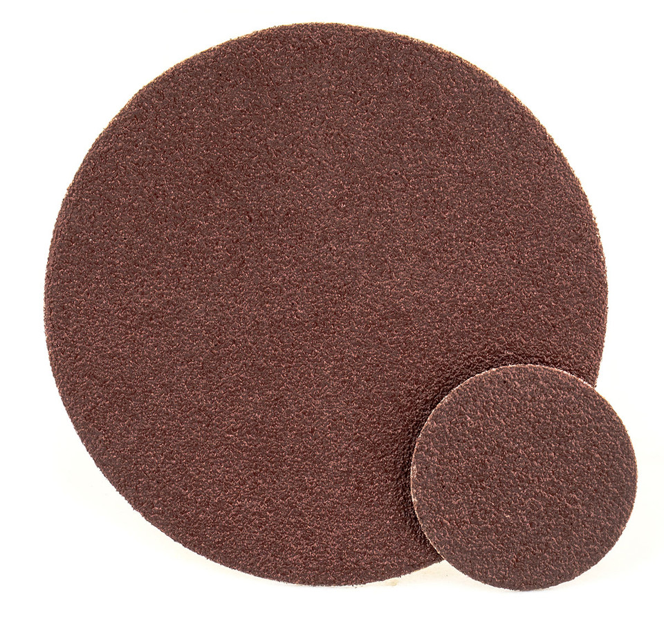 United Abrasive 34998 Individual PSA Cloth Disc | Aluminum Oxide | 1" Diameter | 240 Grit | Sold by Box of 50