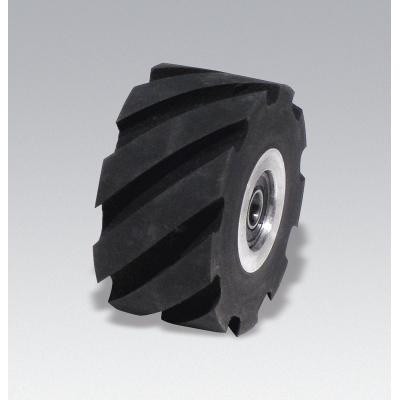 Dynabrade 15348 Contact Wheel Assembly | 2" Dia. x 1" W x 5/8" I.D. | Flat | 70 Duro Rubber