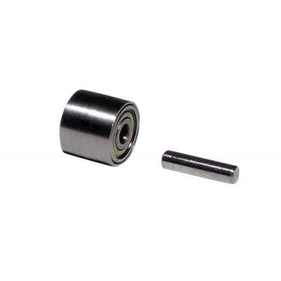 Dynabrade 11076 Contact Wheel Assembly | 7/16" Dia. x 3/8" W x 3/8" I.D. | Crowned | 70 Duro Rubber