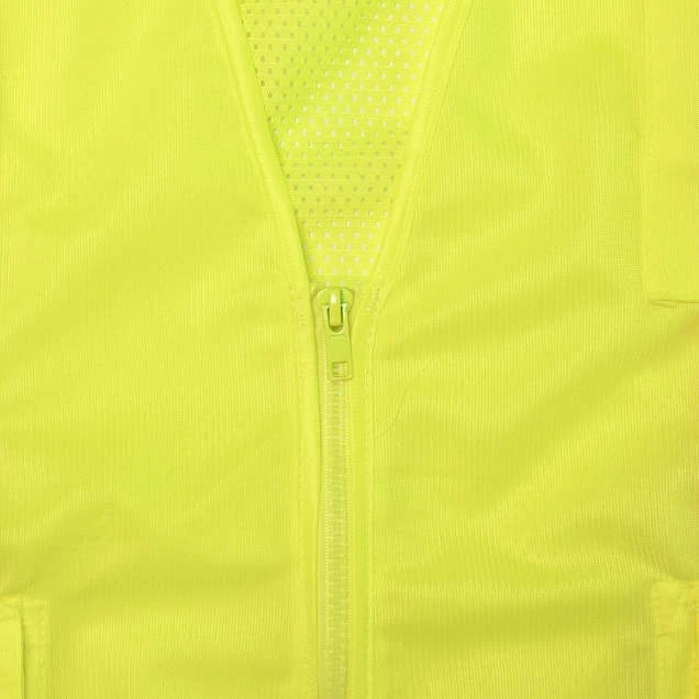 Radians SV6GS Type R Class 2 Two Tone Surveyor Solid/Mesh Safety Vest | Hi-Vis Green | Small Size | Each