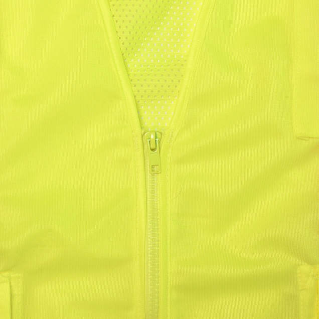 Radians SV6GL Type R Class 2 Two Tone Surveyor Solid/Mesh Safety Vest | Hi-Vis Green | Large Size | Each