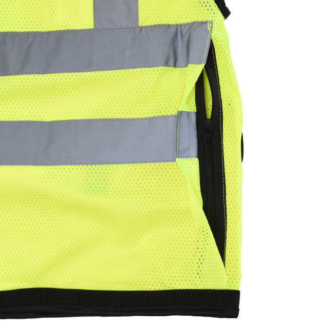 Radians SV59Z-2ZGD-2X Type R Class 2 Heavy Duty Surveyor Safety Vest With Zipper | Hi-Vis Green | 2X-Large Size | Case of 24 Units