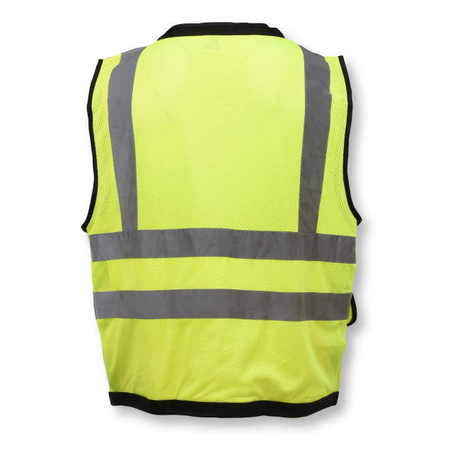 Radians SV59Z-2ZGD-4X Type R Class 2 Heavy Duty Surveyor Safety Vest With Zipper | Hi-Vis Green | 4X-Large Size | Case of 24 Units