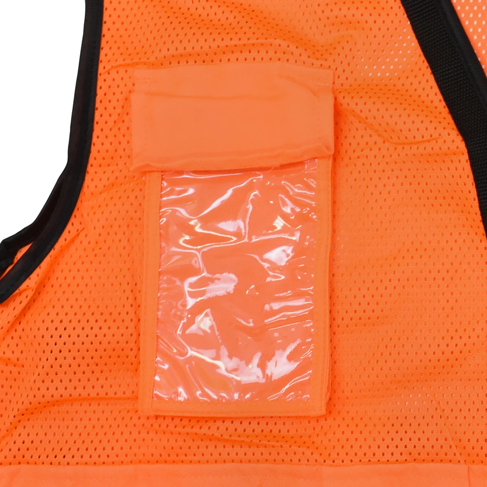 Radians SV59Z-2ZOD-4X Type R Class 2 Heavy Duty Surveyor Safety Vest With Zipper | Hi-Vis Orange | 4X-Large Size | Case of 24 Units