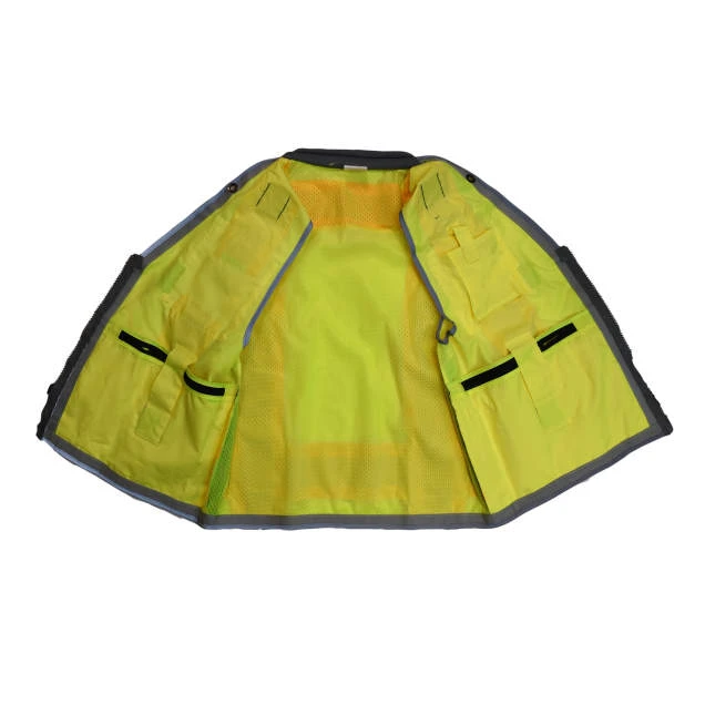 Radians SV55-2ZGD-S Type R Class 2 Heavy Duty Two Tone Engineer Safety Vest | Hi-Vis Green | Small Size