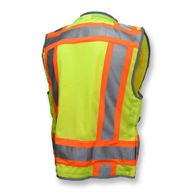 Radians SV55-2ZGD-2X Type R Class 2 Heavy Duty Two Tone Engineer Safety Vest | Hi-Vis Green | 2X-Large Size