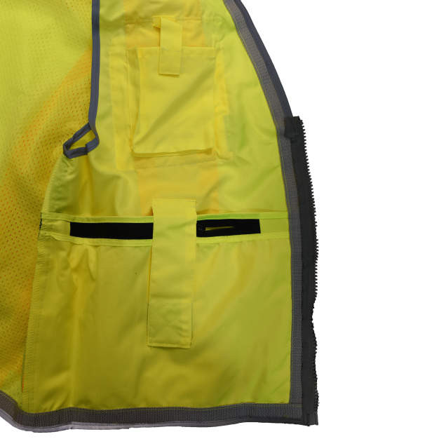 Radians SV55-2ZGD-3X Type R Class 2 Heavy Duty Two Tone Engineer Safety Vest | Hi-Vis Green | 3X-Large Size