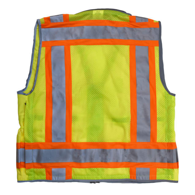 Radians SV55-2ZGD-5X Type R Class 2 Heavy Duty Two Tone Engineer Safety Vest | Hi-Vis Green | 5X-Large Size