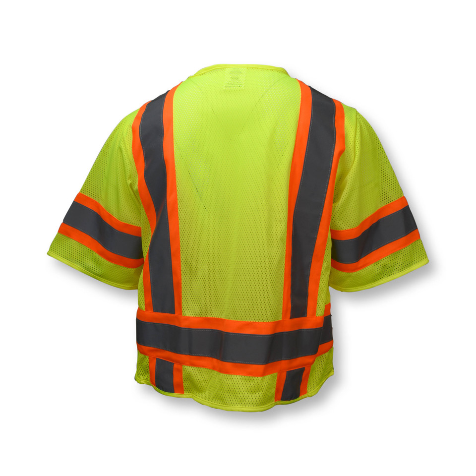 Radians SV63G2X Type R Class 3 Two Tone Surveyor Safety Vest | Hi-Vis Green | 2X-Large Size | Case of 24 Units