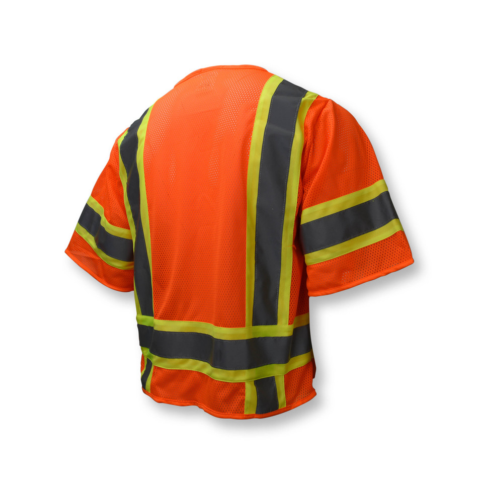 Radians SV63O2X Type R Class 3 Two Tone Surveyor Safety Vest | Hi-Vis Orange | 2X-Large Size | Case of 24 Units
