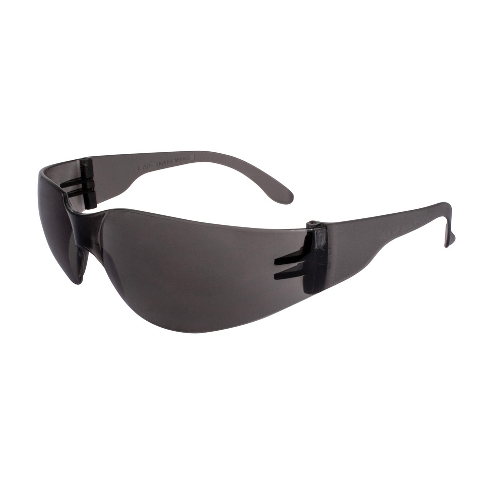 Radians MR0121ID Mirage Safety Glasses | Smoke Frame | Smoke Anti-Fog Lens | Box of 12