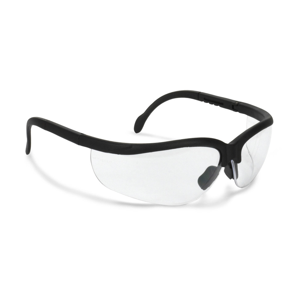 Radians JR0110ID Journey Safety Glasses | Black Frame | Clear Lens | Box of 12