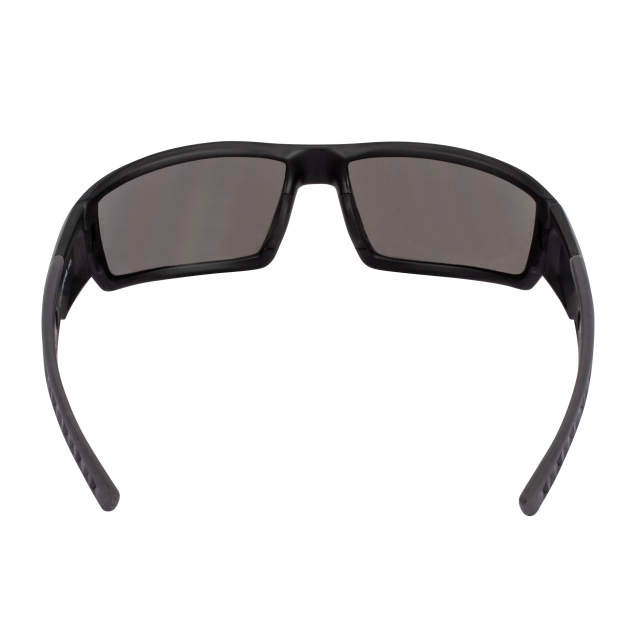 Crossfire 41626 Cumulus Premium Safety Glasses | Matte Black Frame | Blue Mirror Lens | Box of 12
