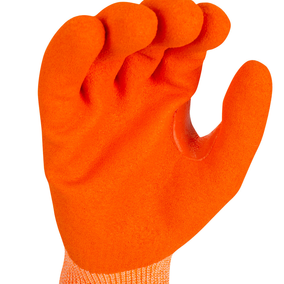 Radians RWG703L TEKTYE A4 Cut Protective Work Gloves | Reinforced Thumb | Hi-Vis Orange | Large Size | Box of 12 Pairs