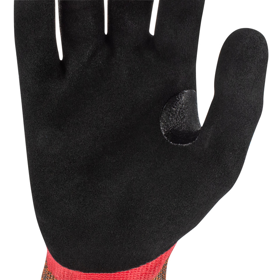 Radians RWG756XL TEKTYE A4 Cut Protective Work Gloves | Reinforced Thumb | Black/Red | X-Large Size | Box of 12 Pairs